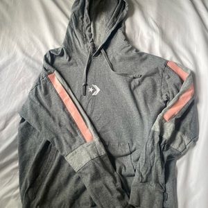 Grey and Pink Converse Hoodie